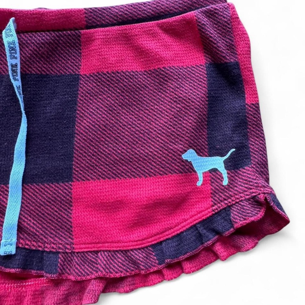 PINK Victoria's Secret Red and Black Checkered Shorts - Picture 4 of 7